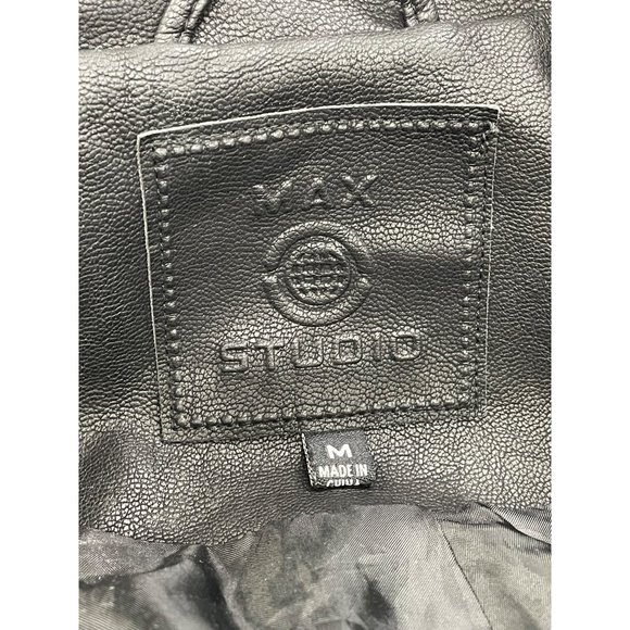 Max Studio Womens Black Jacket With Quilted Details & Silver Zipper Accents Sz M - Picture 6 of 8